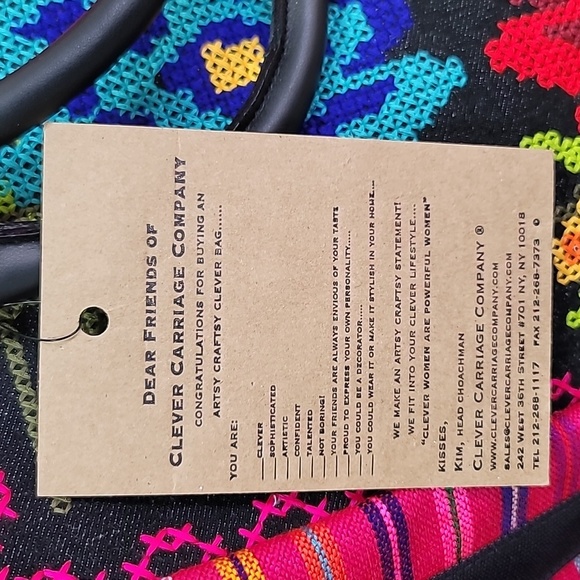 🎁 Clever Carriage Company Eclectic Shopper Satchel - Picture 4 of 9